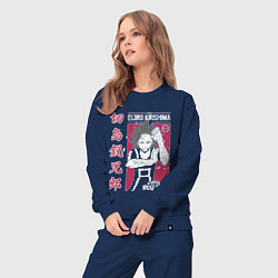 Костюм хлопковый женский Моя геройская академия My Hero Academia Эйдзиро Ки, цвет: тёмно-синий — фото 2