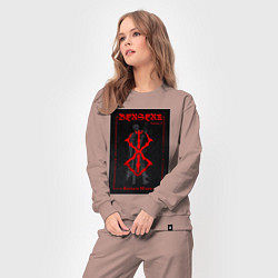 Костюм хлопковый женский Berserk volume 1, цвет: пыльно-розовый — фото 2