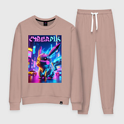 Женский костюм Кибер Пикачу - неоновое свечение