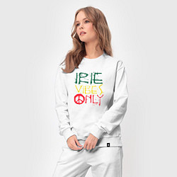 Костюм хлопковый женский Irie vibes only, цвет: белый — фото 2