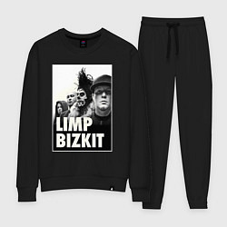 Костюм хлопковый женский Limp Bizkit all, цвет: черный