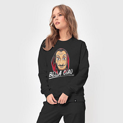 Костюм хлопковый женский Bella ciao - Money heist, цвет: черный — фото 2