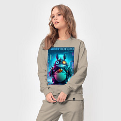 Костюм хлопковый женский Cyber Totoro - halloween fantasy, цвет: миндальный — фото 2