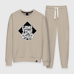 Костюм хлопковый женский Game zone, цвет: миндальный