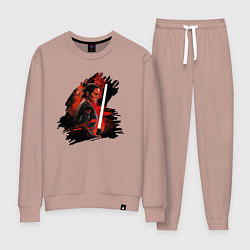 Костюм хлопковый женский Рей Скайуокер - Звездные войны, цвет: пыльно-розовый