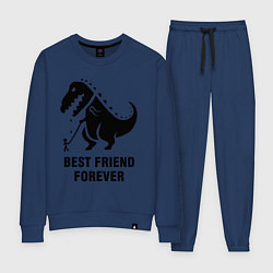 Костюм хлопковый женский Godzilla best friend, цвет: тёмно-синий