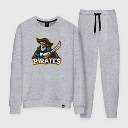 Костюм хлопковый женский Команда пиратов, цвет: меланж