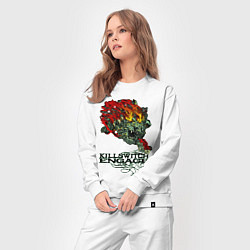 Костюм хлопковый женский Грифон killswitch engage, цвет: белый — фото 2