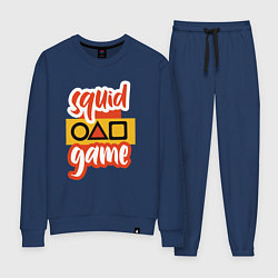 Костюм хлопковый женский Squid game style, цвет: тёмно-синий