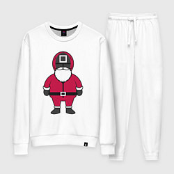 Костюм хлопковый женский Squid game Santa, цвет: белый