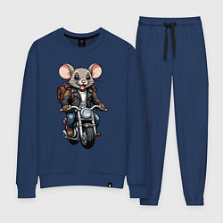 Костюм хлопковый женский Biker mice, цвет: тёмно-синий