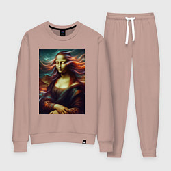 Женский костюм Мона Лиза закрыла глаза