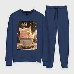 Женский костюм Кошечка с короной в чашке