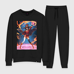 Костюм хлопковый женский Мегумин колдует взрывную магию, цвет: черный