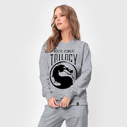 Костюм хлопковый женский Mortal kombat trilogy, цвет: меланж — фото 2