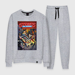 Костюм хлопковый женский Обнаженный кулак - улицы ярости, цвет: меланж