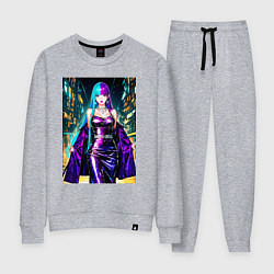 Костюм хлопковый женский Девушка поп идол, цвет: меланж