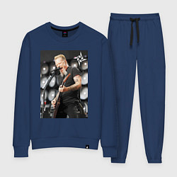 Костюм хлопковый женский James Alan Hatfield - Metallica, цвет: тёмно-синий