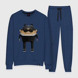 Женский костюм Cartoon agent female in black suit