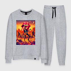 Костюм хлопковый женский Rolling Stones - outdoor performance, цвет: меланж