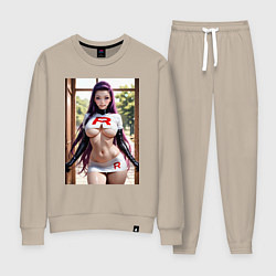 Костюм хлопковый женский Джесси Команда R, цвет: миндальный