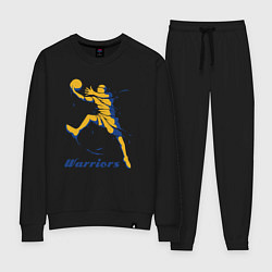 Костюм хлопковый женский Warriors baller, цвет: черный