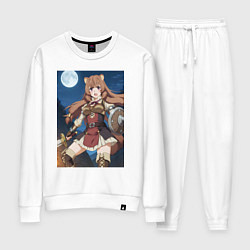 Костюм хлопковый женский Рафталия сражается в ночи, цвет: белый