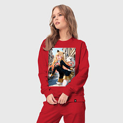 Костюм хлопковый женский Марин Китагава косплей Ани Форджер, цвет: красный — фото 2