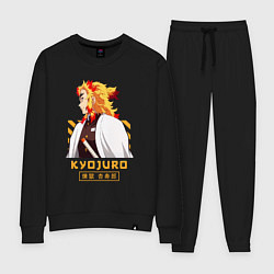 Костюм хлопковый женский Клинок рассекающий демонов Kyoujurou профиль, цвет: черный