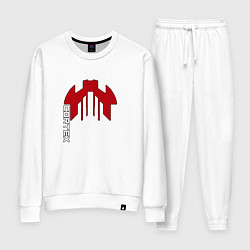 Женский костюм Cortex красный чёрная обводка