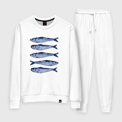 Женский костюм Рыбки акварелью