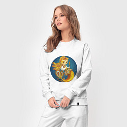 Костюм хлопковый женский Русалка Жар-птица, цвет: белый — фото 2