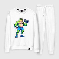 Женский костюм Лягушонок с гантелью