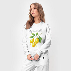 Костюм хлопковый женский Limoncello, цвет: белый — фото 2