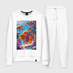 Женский костюм Рыбка клоун плавает с черепахами