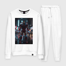 Женский костюм Железный человек посреди ночного города