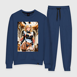 Костюм хлопковый женский Марин Китагава в откровенном наряде горничной-крол, цвет: тёмно-синий