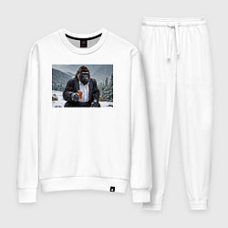 Женский костюм Горилла в костюме: зимний релакс