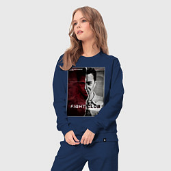 Костюм хлопковый женский Тайлер и Джек, цвет: тёмно-синий — фото 2