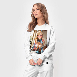 Костюм хлопковый женский Марин Китагава наряде кролика, цвет: белый — фото 2