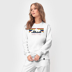 Костюм хлопковый женский Denver Nuggets mountains, цвет: белый — фото 2