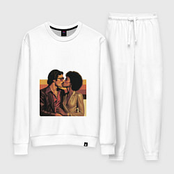 Женский костюм Поцелуй поп-арт диско 1970-е