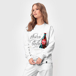 Костюм хлопковый женский Nuka cola - Fallout, цвет: белый — фото 2