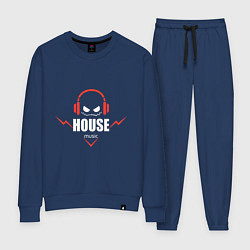 Костюм хлопковый женский House Music, цвет: тёмно-синий