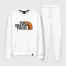 Костюм хлопковый женский Кенни лицо смерти, цвет: белый