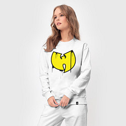 Костюм хлопковый женский Wu-Tang style, цвет: белый — фото 2