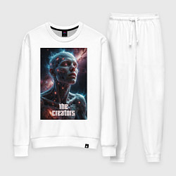 Костюм хлопковый женский The Creators - big space celestial, цвет: белый