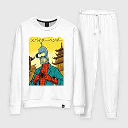 Костюм хлопковый женский Spider Bender -Japanese style, цвет: белый