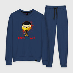 Костюм хлопковый женский Scorpion finish him, цвет: тёмно-синий