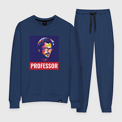 Костюм хлопковый женский Professor, цвет: тёмно-синий